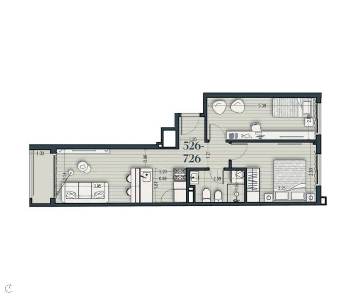 Venta - Apartamento 2 Dormitorios - Unidad 526B - Cosmopolitan-12