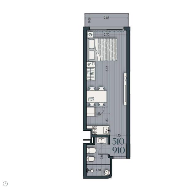 Venta - Apartamento Monoambiente - Unidad 610A - Cosmopolitan-12