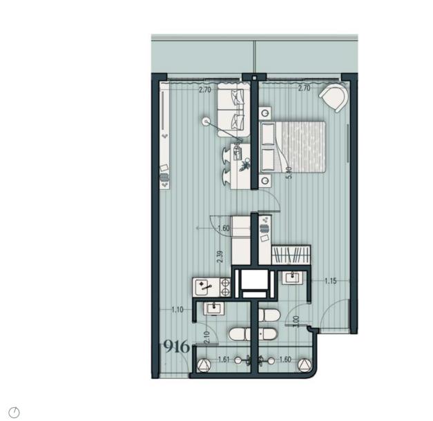 Venta - Apartamento 1 Dormitorio - Unidad 916B - Cosmopolitan-13