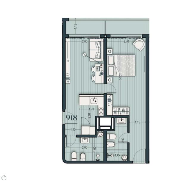 Venta - Apartamento 1 Dormitorio - Unidad 918B - Cosmopolitan-12