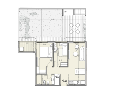 Apartamento 2 dormitorios, con Jardín, Parrillero y Garaje - Costanera Village