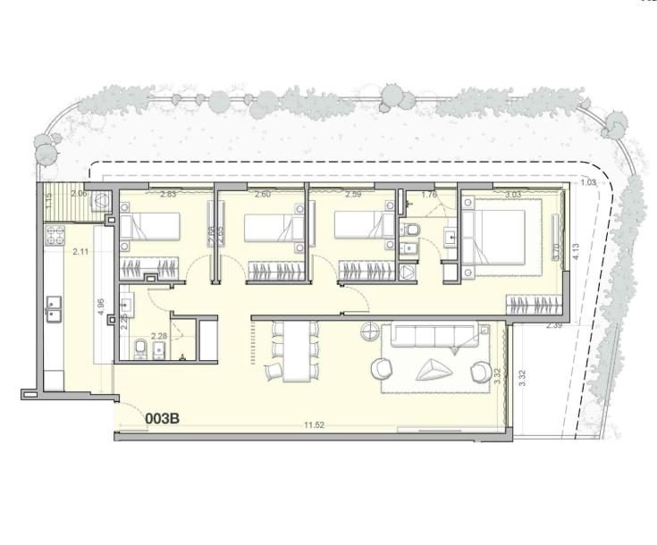 Apartamento 4 dormitorios con Jardín y Garaje - Unidad 003B - Costanera Village-17