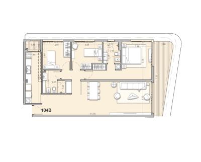 Apartamento 3 dormitorios Piso 1, con Garaje, Unidad 104B - Costanera Village