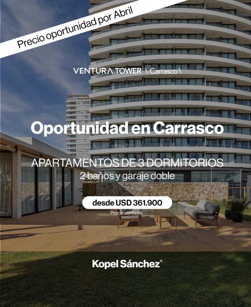 Venta - Apartamento 3 dormitorios - Unidad 1804 - Ventura Tower Carrasco-1