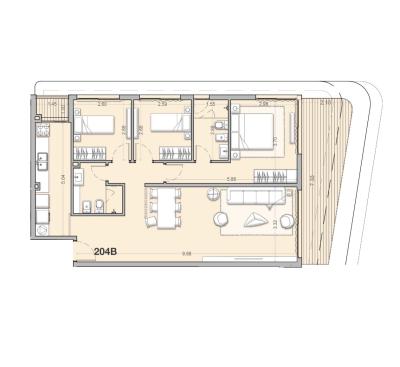 Apartamento 3 dormitorios Piso 2 Con Garaje - Unidad 204B - Costanera Village
