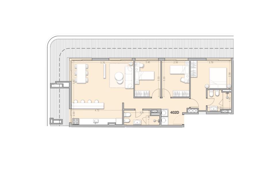 Venta Penthouse De 3 Dormitorios Al Norte, 402d - Rambla Costanera-12