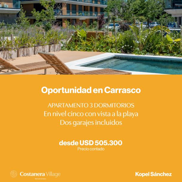 Apartamento 3 dormitorios con Vista al Mar y Garaje - Unidad 505B - Costanera Village-1