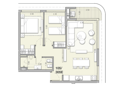 Venta - Apartamento 2 Dormitorios, Unidad 105E - Costanera Village