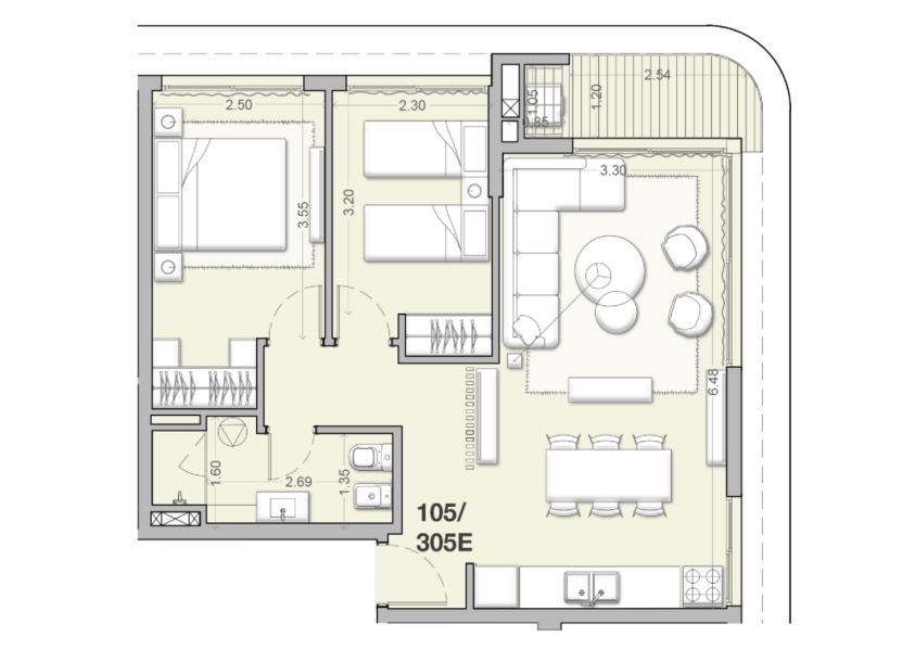 Venta - Apartamento 2 Dormitorios, Unidad 105E - Costanera Village-15