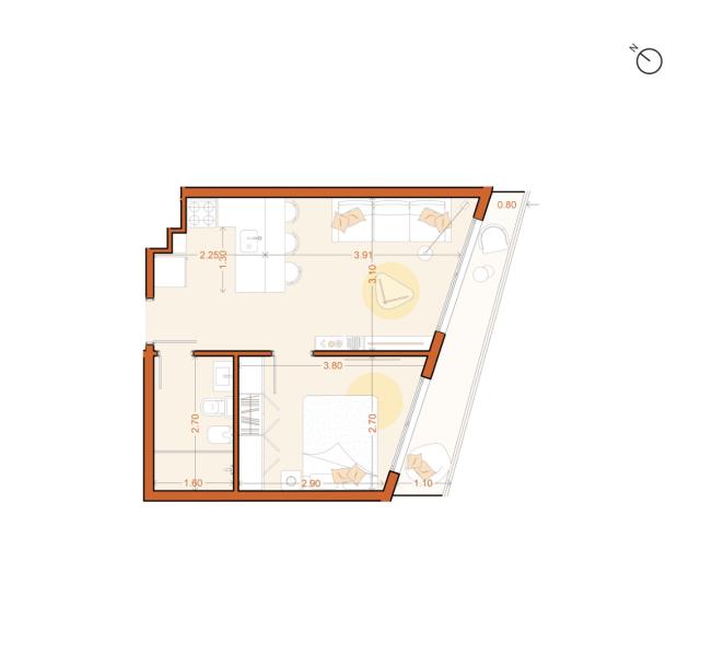 Venta - Apartamento 2 dormitorios - Unidad 411 - Vitra-18