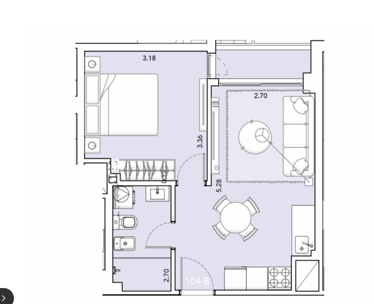 Venta Apto 1 dormitorio CON RENTA - Unidad 404B - Ventura Terrazas-17