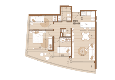 Venta - Apartamento 3 dormitorios, Garaje doble incluido, piso 17 - Ventura Tower Carrasco