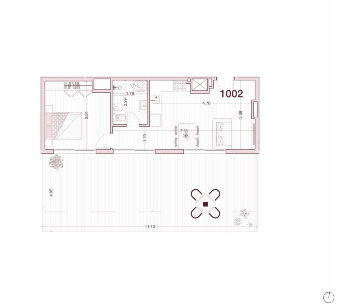 Venta - Apartamento 1 dormitorio - Unidad 1002 - Ventura Uptown-14
