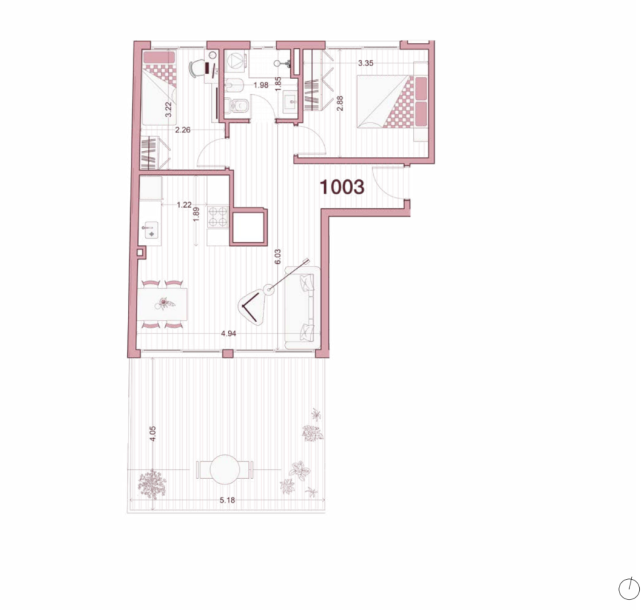 Venta - Apartamento 2 dormitorios - Unidad 1003 - Ventura Uptown-14