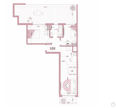 Venta - Apartamento 2 dormitorios - Unidad 101 - Ventura Uptown