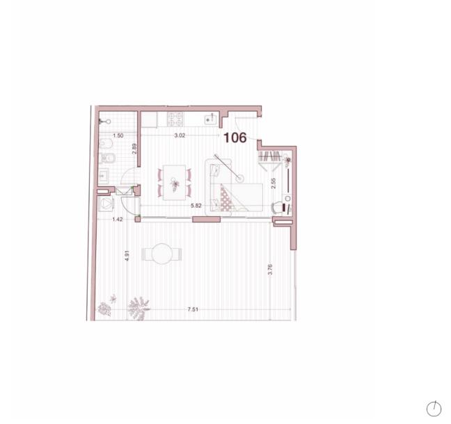 Venta - Apartamento Monoambiente - Unidad 106 - Ventura Uptown-15