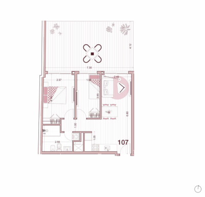 Venta - Apartamento 2 dormitorios - Unidad 107 - Ventura Uptown