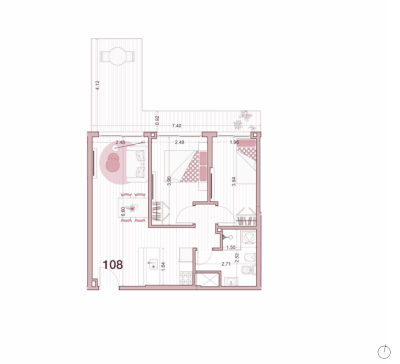 Venta - Apartamento 2 dormitorios - Unidad 108 - Ventura Uptown