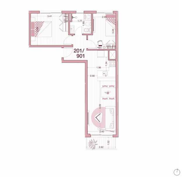 Venta - Apartamento 2 dormitorios - Unidad 201 - Ventura Uptown-14