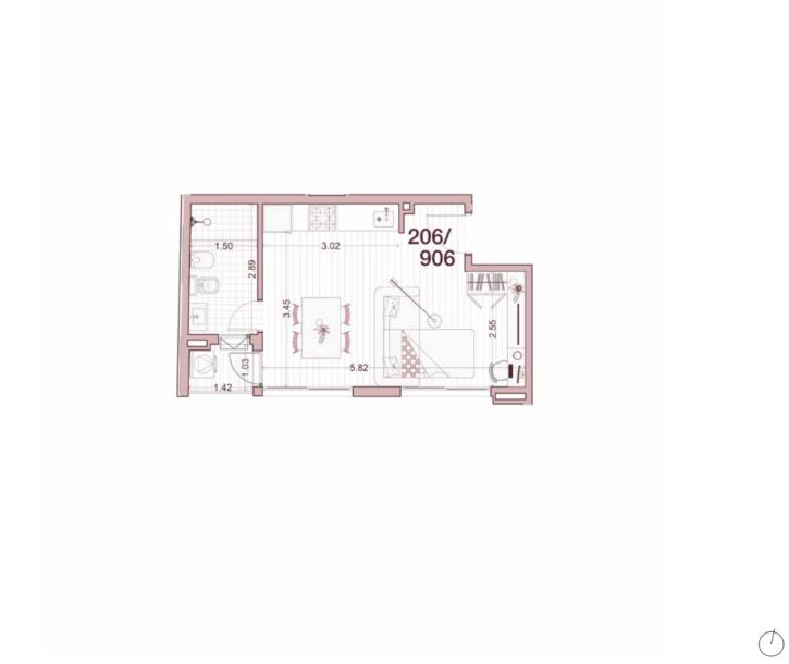 Venta - Apartamento Monoambiente - Unidad 606 - Ventura Uptown-14
