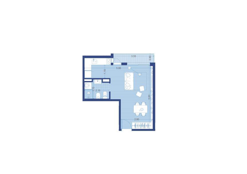 Venta - Apartamento Monoambiente - Unidad 1005 - Winks Magallanes-26