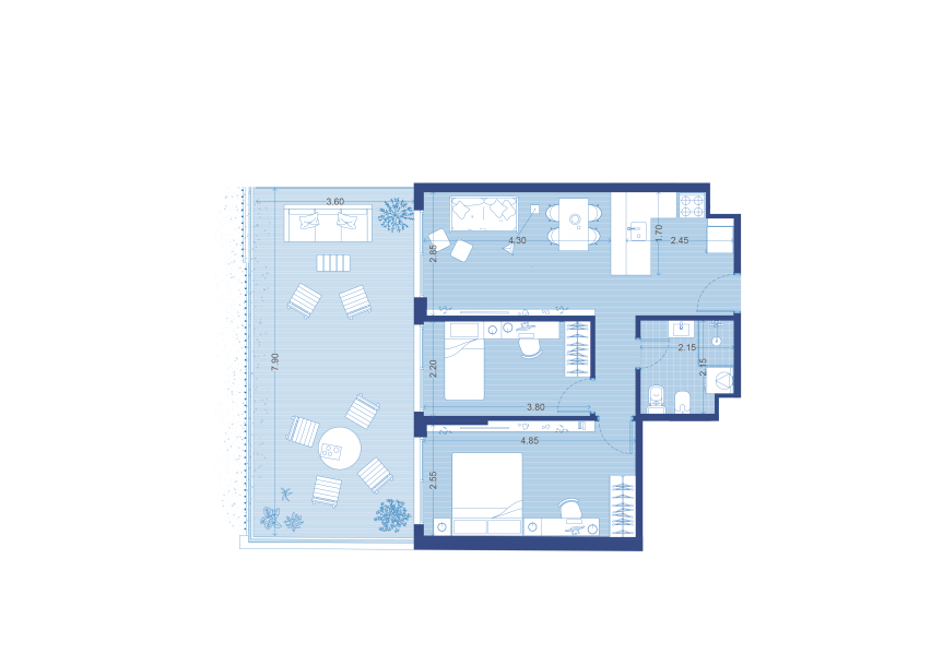 Venta - Apartamento 2 dormitorios - Unidad 102 - Winks Magallanes-26