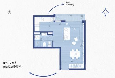 Venta - Apartamento Monoambiente - Unidad 507 - Winks Magallanes