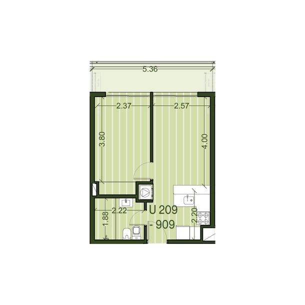 Venta - Apartamento 1 dormitorio - Unidad 209 - Ventura Palermo-12