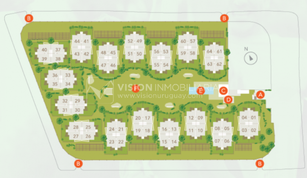 Casas . 3 dorm y 3 baños, Barrio Privado GREENS Arq. Carlos Ott, Barra de Carrasco - U$ 330.000-56