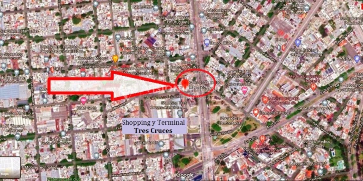 Monoambiente para Inversión frente a Tres Cruces Terminal y Shopping, Piso 4. Renta $13.000 pesos - INVIERTA U$ 73.500 dólares.-13