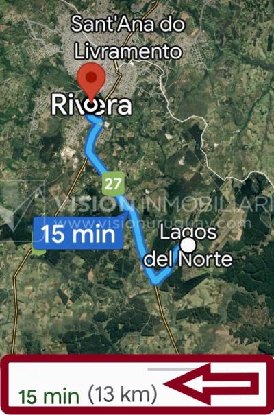 Venta de Casa / Chacra en Lagos del Norte, Rivera. 1.769 m2 de Terreno y 137 m2 Construidos. Piscina. Casa en una planta, Construcción Tradicional con Tejas. 4 dormitorios y 2 baños completos. Gran estufa a Leña. U$ 115.000 dólares