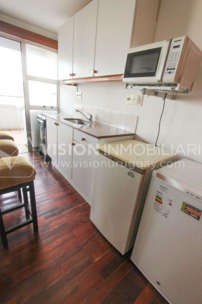 Tres Cruces Apto 1 Dorm, Piso 15 - vistas, Balcón y Terraza Lav, 43 m2.-10