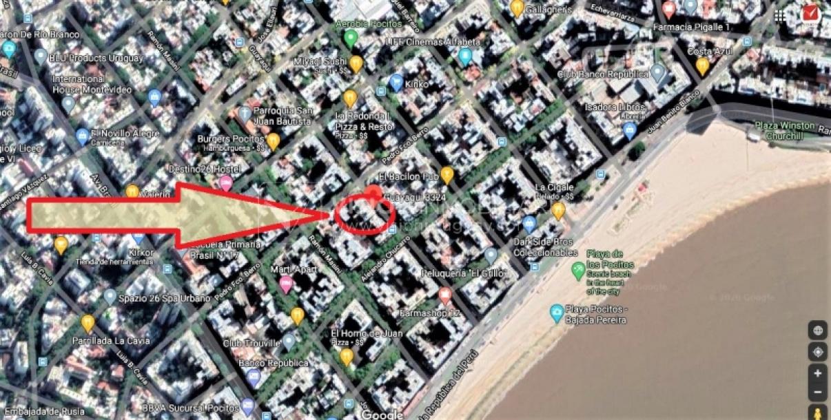 Apartamento al Frente de 1 Dormitorio y 1 Baño, impecable, Pocitos-27