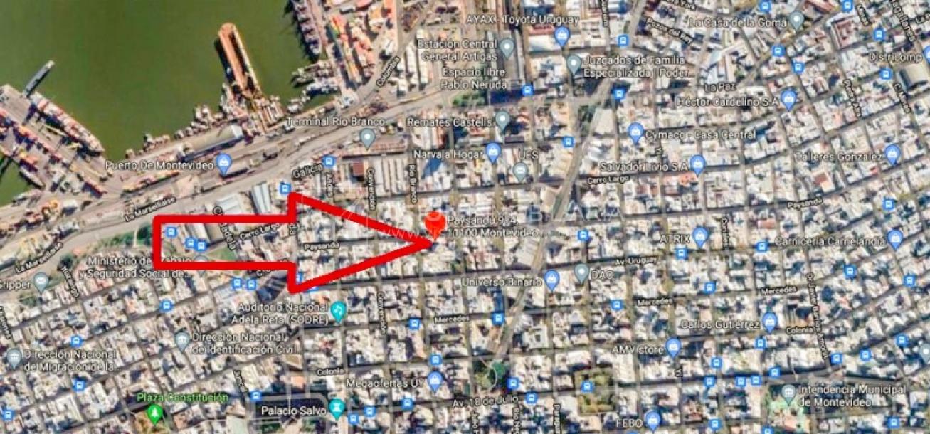 Apto 2 Dorm 1 Baño, Piso 5 MB vista, Terraza Lav, 50 m2., Centro-30