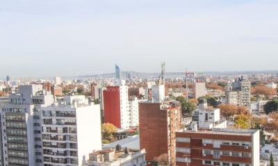 Tres Cruces Apto 1 Dorm, Piso 15 - vistas, Balcón y Terraza Lav, 43 m2.