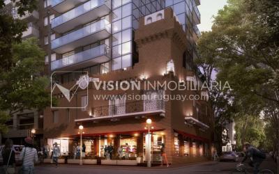 Apto. estudio en la mejor torre, corazón de Punta Carretas