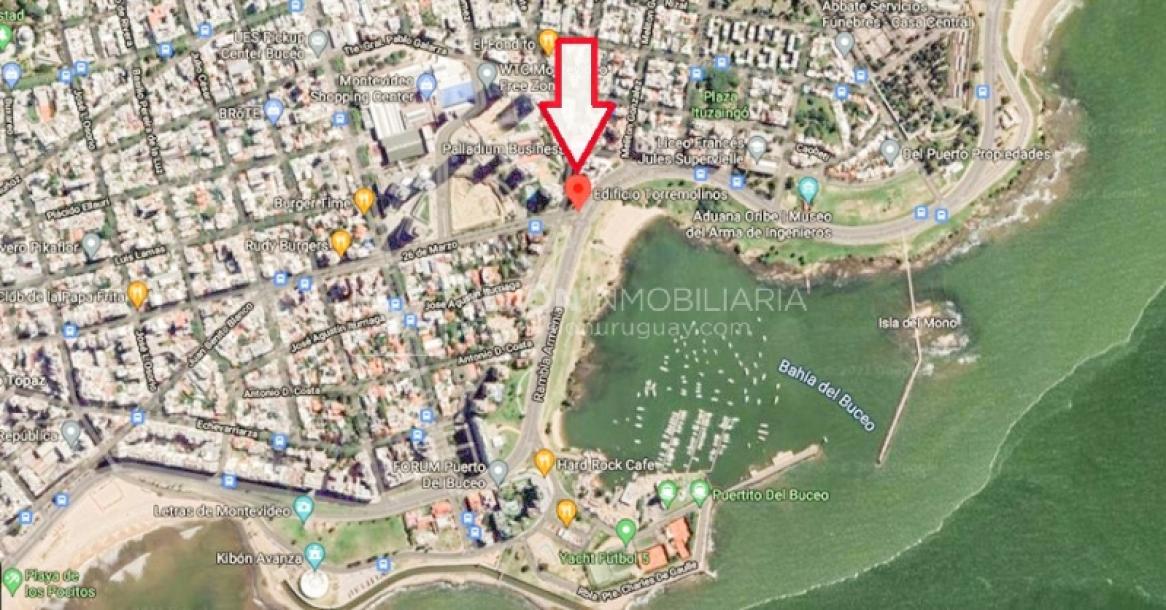 Apartamento en Rambla Piso alto al Puertito del Buceo 3 dorm + Servicio, 180 m2; Alquiler U$S 2.250 / GC $31.000-31