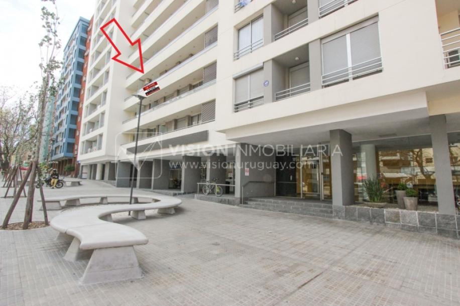 Apto nuevo 2 Dorm, 1 Baño, Av Libertador, 3er Piso MB vista, Sol directo todo el día, 2 balcones, 51 m2, Centro / Aguada. Renta sin impuestos: Vivienda Social.-1