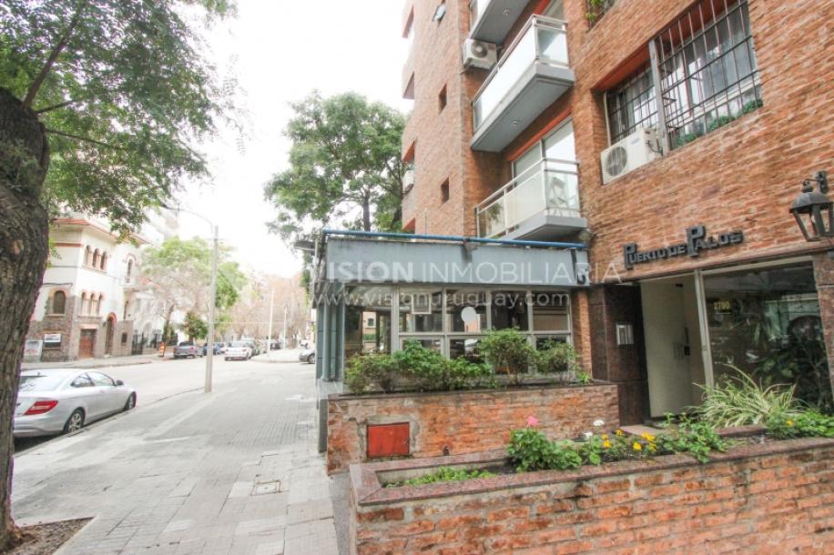 Apto. 1 Dorm. divino punto en Pocitos, a 200m de Rambla, 34m2. Alquiler $26.000 / GC $3500-28