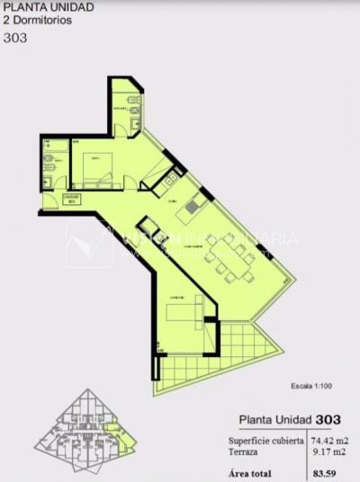 Exclusivo apartamento de 2 dormitorios en Av. Roosevelt Punta del Este