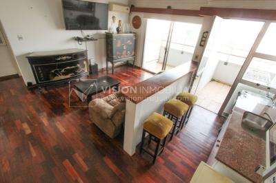 Tres Cruces Apto 1 Dorm, Piso 15 - vistas, Balcón y Terraza Lav, 43 m2.