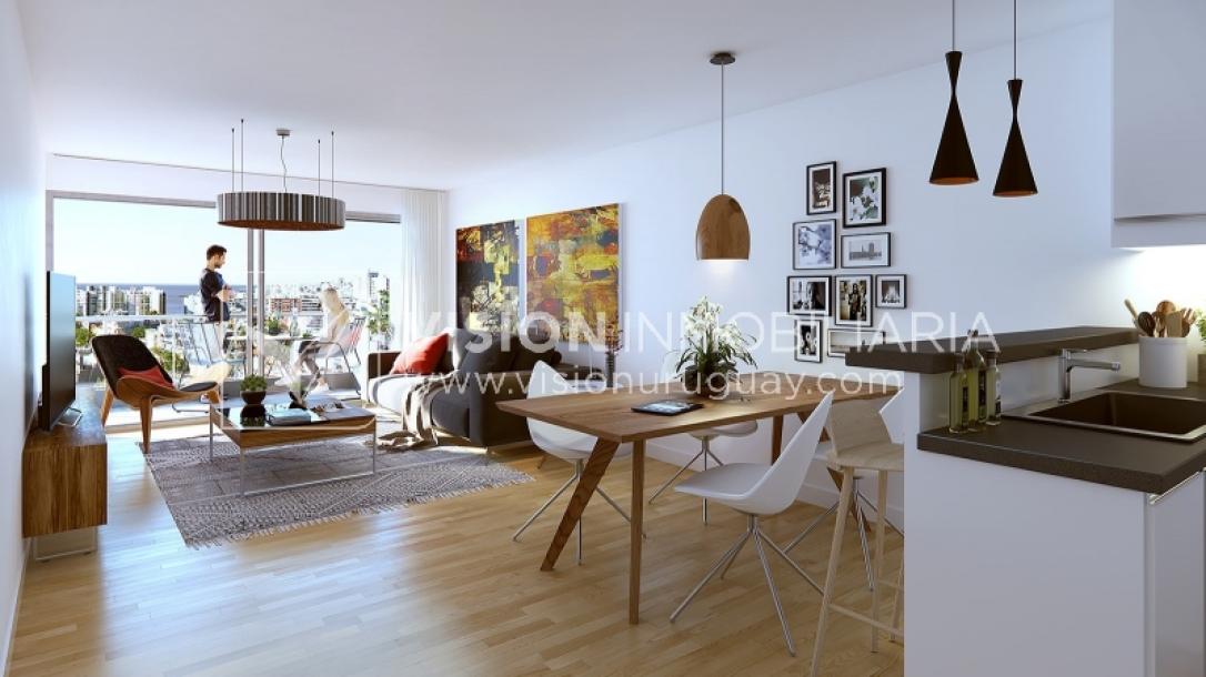 Air Tower - Apto de 2 dorm y 2 baños en Pocitos: 26 Mzo a pasos Rbla & WTC-2